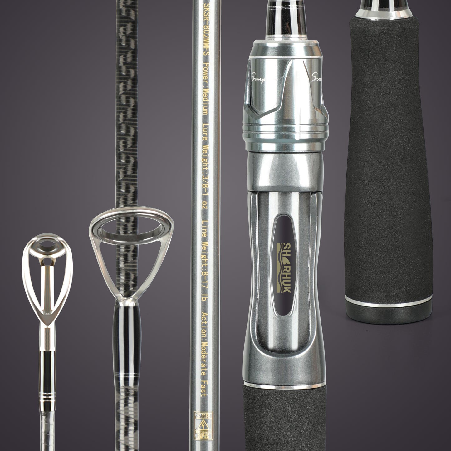 Surfer Salmon/Steelhead 8ft Fishing Rod in 2 sections Medium Moderate Fast