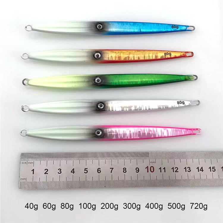 Glow Squid Vertical Jigs Saltwater Knife Jigs