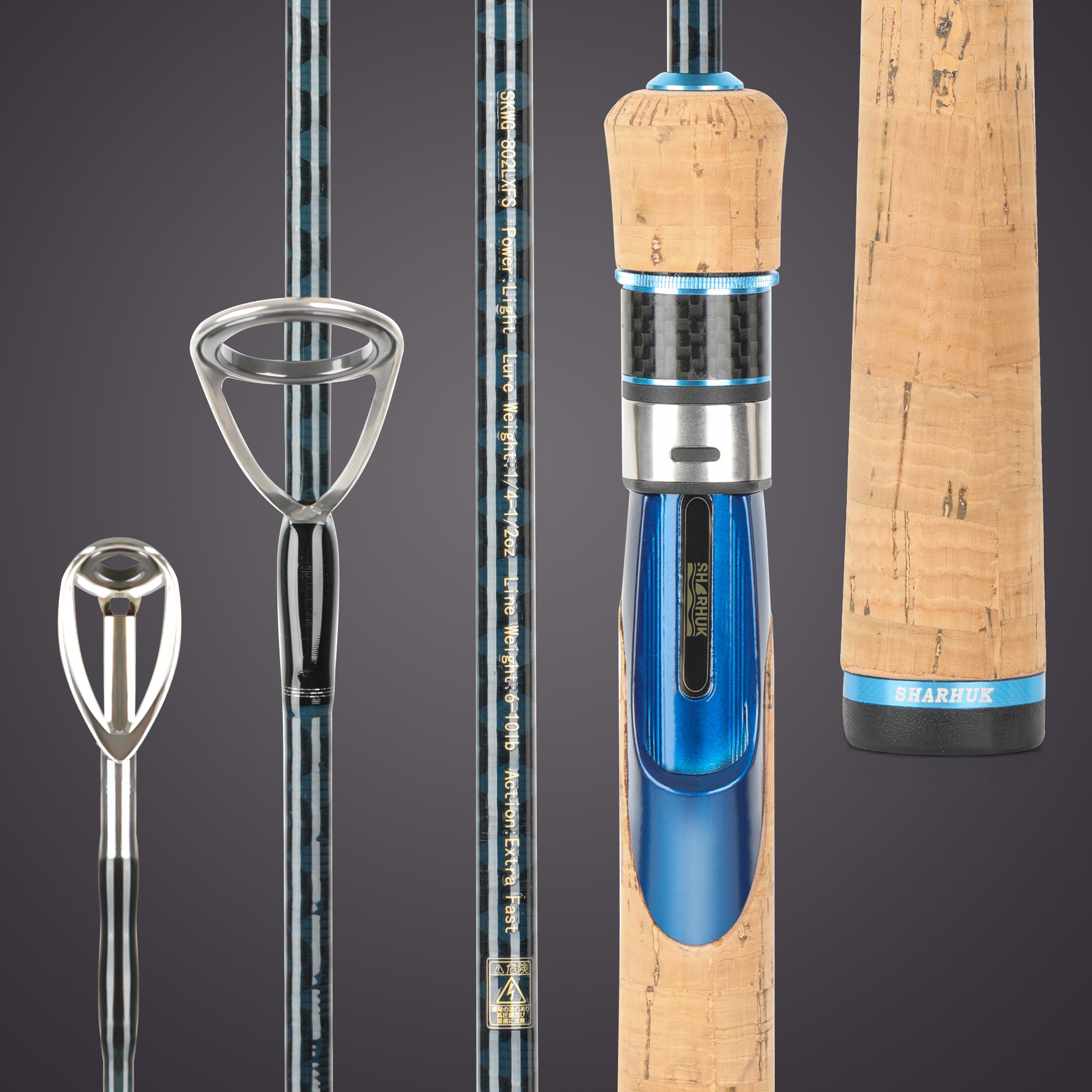 Waterdog 6ft Trout Fishing Rod in sections Ultra Light Fast